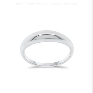 ADNAS 925 Sterling Silver Dome Ring By ADMAS Jewels Unisex Size 5